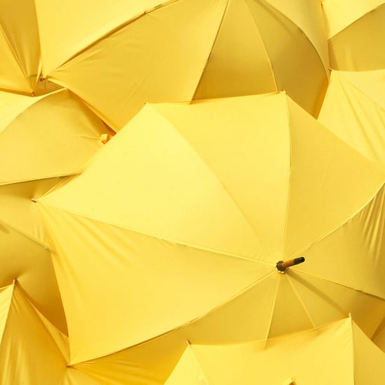 Yellow Umbrellas Background